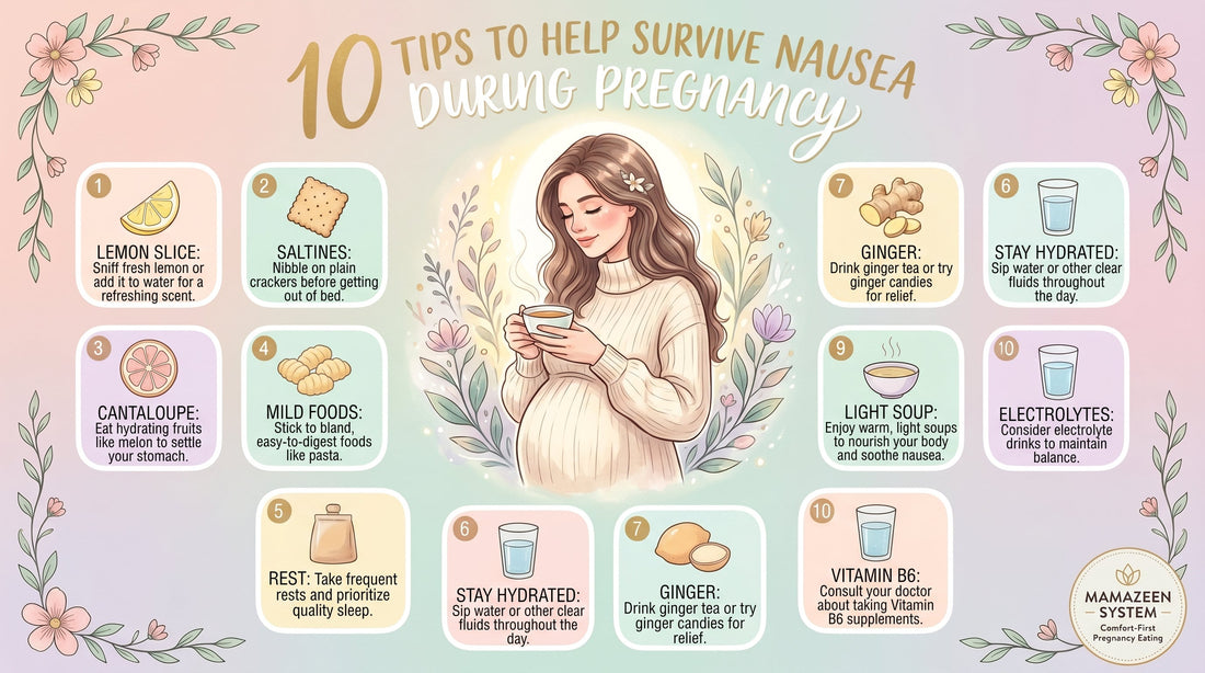 10 Tips to Help Survive Nausea During Pregnancy - mamazeen